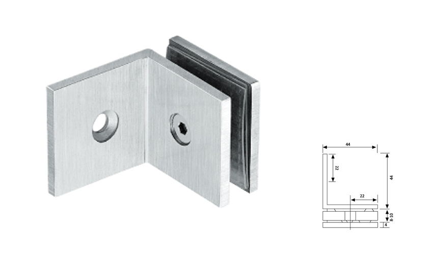 Glass Fix Clip,90°（Single）